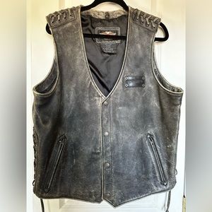Harley Davidson Leather XL Vest